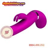 Dương Vật Giả Phun Nước Xuất Tinh Rung Kép Kèm Đầu Tai Thỏ 