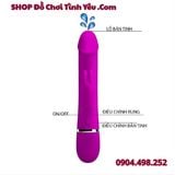  Dương Vật Giả Phun Nước Xuất Tinh Rung Kép Kèm Đầu Tai Thỏ 