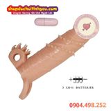  Dương Vật Giả Rỗng Ruột Quai Đeo Rung Gai Răng Sói Mềm Dẻo 