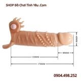  Dương Vật Giả Rỗng Ruột Quai Đeo Rung Gai Răng Sói Mềm Dẻo 