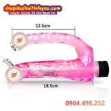  Dương Vật Giả Rung 2 Đầu Nhét Âm Đạo Hậu Môn DOUBLE PENIS 