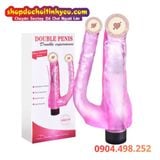  Dương Vật Giả Rung 2 Đầu Nhét Âm Đạo Hậu Môn DOUBLE PENIS 