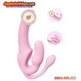  Dương Vật Giả Rung Mạnh 3 Đầu Ôm Sát Thành Âm Đạo Đeo Cho Les 