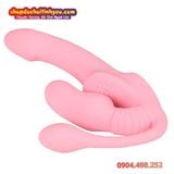  Dương Vật Giả Rung Mạnh 3 Đầu Ôm Sát Thành Âm Đạo Đeo Cho Les 