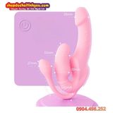  Dương Vật Giả Rung Mạnh 3 Đầu Ôm Sát Thành Âm Đạo Đeo Cho Les 