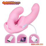  Dương Vật Giả Rung Mạnh 3 Đầu Ôm Sát Thành Âm Đạo Đeo Cho Les 