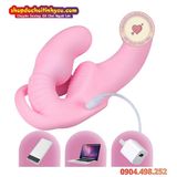  Dương Vật Giả Rung Mạnh 3 Đầu Ôm Sát Thành Âm Đạo Đeo Cho Les 