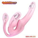  Dương Vật Giả Rung Mạnh 3 Đầu Ôm Sát Thành Âm Đạo Đeo Cho Les 