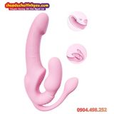  Dương Vật Giả Rung Mạnh 3 Đầu Ôm Sát Thành Âm Đạo Đeo Cho Les 