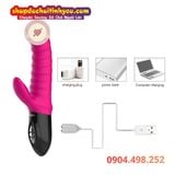  Dương Vật Giả Rung Cầm Tay Sưởi Ấm Nhiệt Có Đầu Tai Thỏ LETEN 