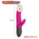  Dương Vật Giả Rung Cầm Tay Sưởi Ấm Nhiệt Có Đầu Tai Thỏ LETEN 