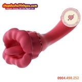  Dương Vật Giả Rung Tự Động Kèm Đầu Môi Lưỡi Liếm Mơn Trớn 