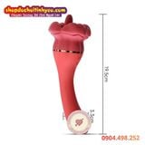  Dương Vật Giả Rung Tự Động Kèm Đầu Môi Lưỡi Liếm Mơn Trớn 