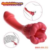 Dương Vật Giả Rung Tự Động Kèm Đầu Môi Lưỡi Liếm Mơn Trớn 