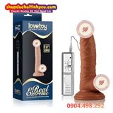  Dương vật giả rung mạnh nguồn 4 pin AA hít tường 7.5 inch 
