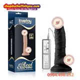  Dương vật giả rung mạnh nguồn 4 pin AA hít tường 7.5 inch 