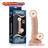  Dương vật giả rung mạnh nguồn 4 pin AA hít tường 7.5 inch 