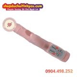  Dương Vật Giả Rung Ngoáy Làm Ấm Kèm Đầu 4 Lưỡi Massage Hạt Le 
