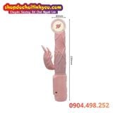  Dương Vật Giả Rung Ngoáy Làm Ấm Kèm Đầu 4 Lưỡi Massage Hạt Le 
