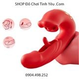  Dương Vật Giả Rung Thụt Đập Kèm Đầu Lưỡi Liếm Mút Kích Thích 