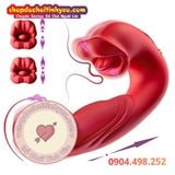  Dương Vật Giả Rung Thụt Đập Kèm Đầu Lưỡi Liếm Mút Kích Thích 