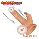  Dương Vật Giả Rung Thụt Làm Ấm Kèm Tai Thỏ Điều Khiển Remote 