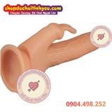  Dương Vật Giả Rung Thụt Làm Ấm Kèm Tai Thỏ Điều Khiển Remote 