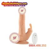  Dương Vật Giả Rung Thụt Làm Ấm Kèm Tai Thỏ Điều Khiển Remote 