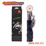  Dương vật giả rung thụt xoay 360 độ đính hạt đuôi cá phụ 