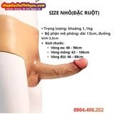  Dương Vật Giả Silicon Có Gân Nổi Liền Quần Đặc Ruột Size Nhỏ 