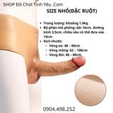  Dương Vật Giả Silicon Có Gân Nổi Liền Quần Đặc Ruột Size Nhỏ 