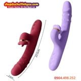  Dương Vật Giả Thụt Mạnh Có Bi Nổi Kèm Đầu Lưỡi Liếm R420 