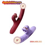  Dương Vật Giả Thụt Mạnh Có Bi Nổi Kèm Đầu Lưỡi Liếm R420 
