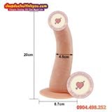  Dương Vật Giả To Cong Đế Hít Kèm Bìu Mềm THE ULTRA SOFT DUDE 