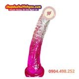  Dương vật giả TPE trong suốt màu sắc đẹp hít tường giá rẻ 