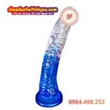  Dương vật giả TPE trong suốt màu sắc đẹp hít tường giá rẻ 
