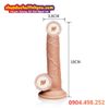Dương vật giả YEAIN 18cm có bìu silicon mềm dẻo hít tường