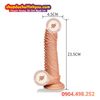 Dương vật giả YEAIN 23cm nhiều hạt siêu mềm có đế hít tường