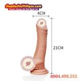  Dương vật giả YEAIN có bao quy đầu siêu mềm dẻo hít tường 