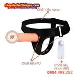  Dương Vật Giả Rỗng Ruột Rung Mạnh Kèm Điều Khiển Có Dây Đeo 