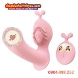  Dương vật giả tỏa nhiệt tai thỏ Lilo đeo mặc điều khiển từ xa 