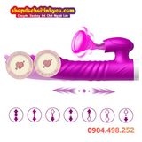  FOX máy massage âm đạo cầm tay rung thụt lưỡi liếm có nhiệt 