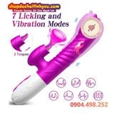  FOX máy massage âm đạo cầm tay rung thụt lưỡi liếm có nhiệt 