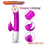  FOX máy massage âm đạo cầm tay rung thụt lưỡi liếm có nhiệt 