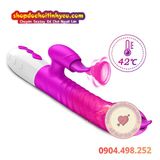  FOX máy massage âm đạo cầm tay rung thụt lưỡi liếm có nhiệt 