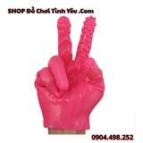 Găng Tay Silicone Móc Bướm Nhiều Gân Nổi Kích Thích Bạn Tình 
