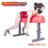  Ghế SM Hình Chữ U Ép Nằm Chổng Mông Kèm Còng Khóa Tay Chân 