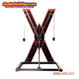  Giá Đỡ Chữ X Điều Chỉnh Độ Ngã Lưng Có Dây Xích Khóa Tay Chân 