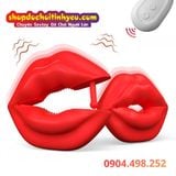  Kẹp Đầu Ti Rung Hình Môi Đỏ Chúm Chím Có Điều Khiển Từ Xa 