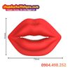 Kẹp Đầu Ti Rung Hình Môi Đỏ Chúm Chím Có Điều Khiển Từ Xa
